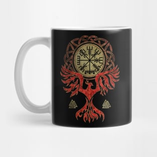 Vegvisir and Phoenix bird Mug